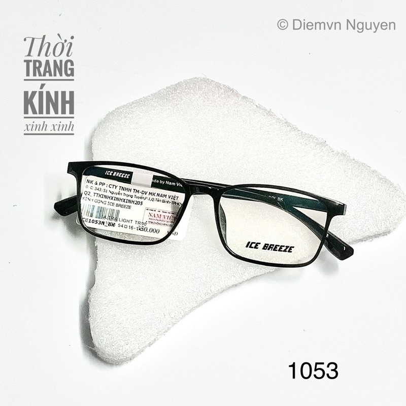 GỌNG KÍNH CẬN CHÍNH HÃNG ICE 1053_GỌNG CẬN DẺO NAM NỮ DÁNG MẮT VUÔNG FORM NHỎ DỄ SỬ DỤNG