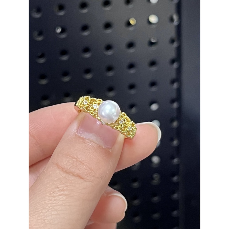 Nhẫn Ngọc Trai Nước Ngọt Tự Nhiên