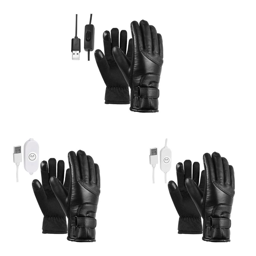 Găng Tay Giữ Ấm Chạy Điện Chống Thấm Nước Chống Gió Có Thể Dùng Màn Hình Hiển Thị USB