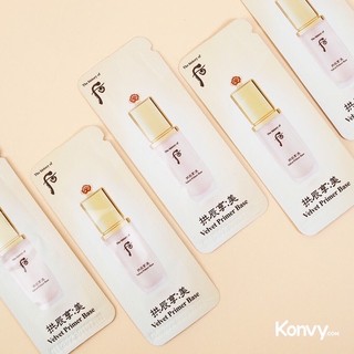 Combo 10 ￼gói kem lót kiềm dầu trang điểm thế hệ mới Whoo Velvet Primer Base date 2025