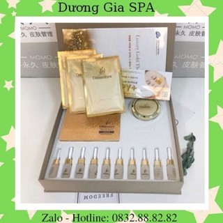 Bộ mặt nạ dát vàng 24k Luxury Gold Therapy