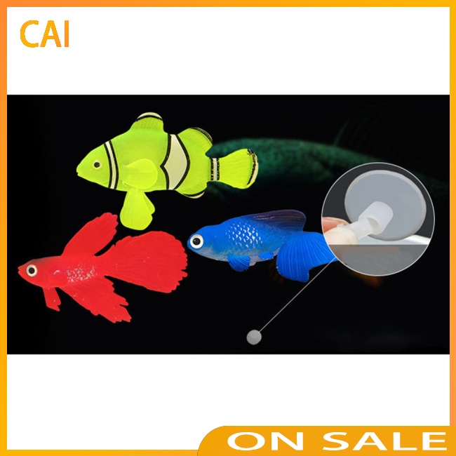 Cá Vàng Giả Nổi Bằng Silicone Phát Sáng Trang Trí Bể Cá