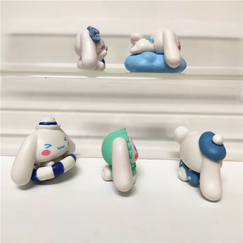 Set 1 5 Mô Hình Nhân Vật Hoạt Hình Sanrio Cinnamoroll Trang Trí Bánh Kem Sinh Nhật PG1