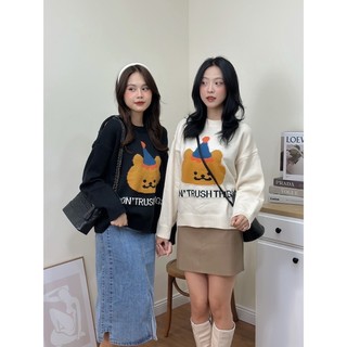 [RÁCH STORE] ÁO LEN (6030) GẤU DON’T TRUSHTHINGS