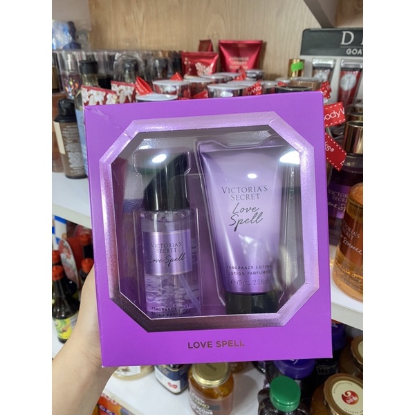 Set lotion & body mist victoria serect