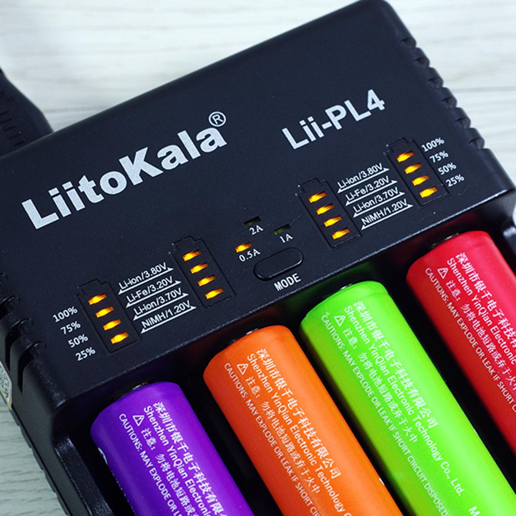 Bộ Sạc Pin LiitoKala Lii-PL4 4 Ngăn 2020