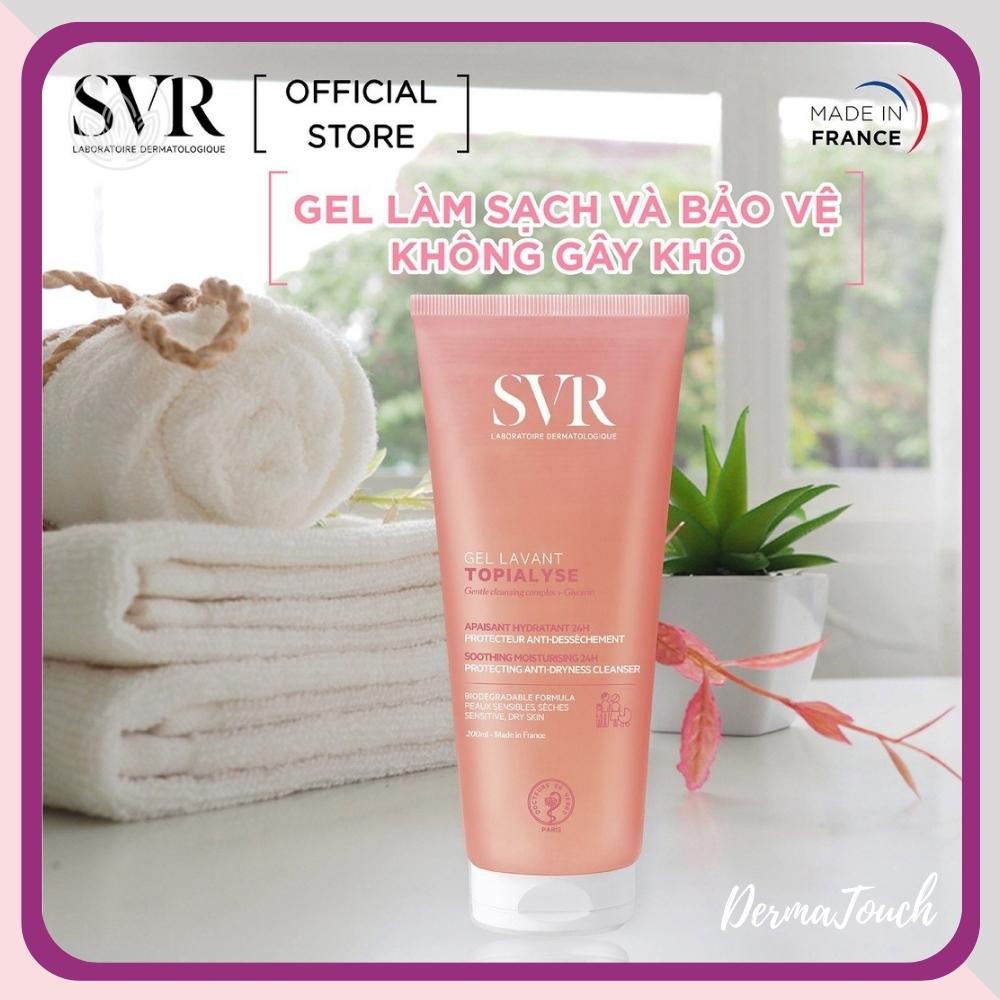 Gel rửa mặt SVR TOPIALYSE Hồng, dành cho da khô da nhạy cảm, hàng Cty có tem - Dược mỹ phẩm Derma Touch