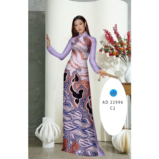 Vải áo dài in 3D lụa tằm