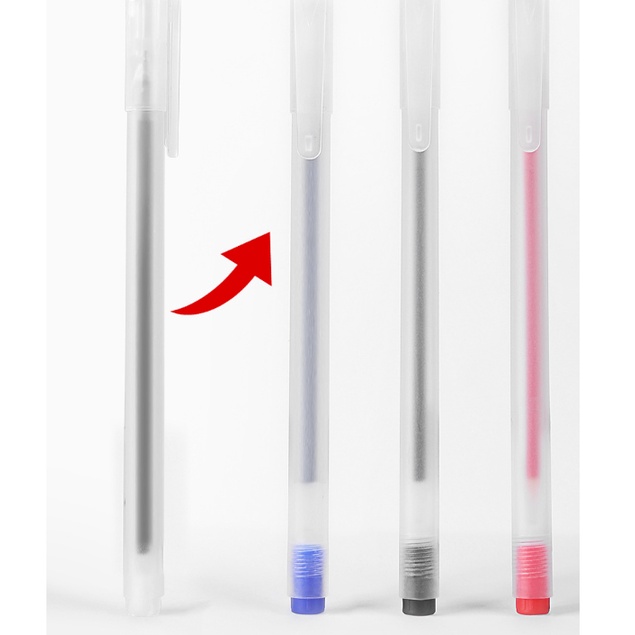 SET 5 Bút Mực Nước Gel Resun, Ruột Bút Nước Ngòi Bi, Ngòi Kim Xanh-Đen-Đỏ Thay Thế