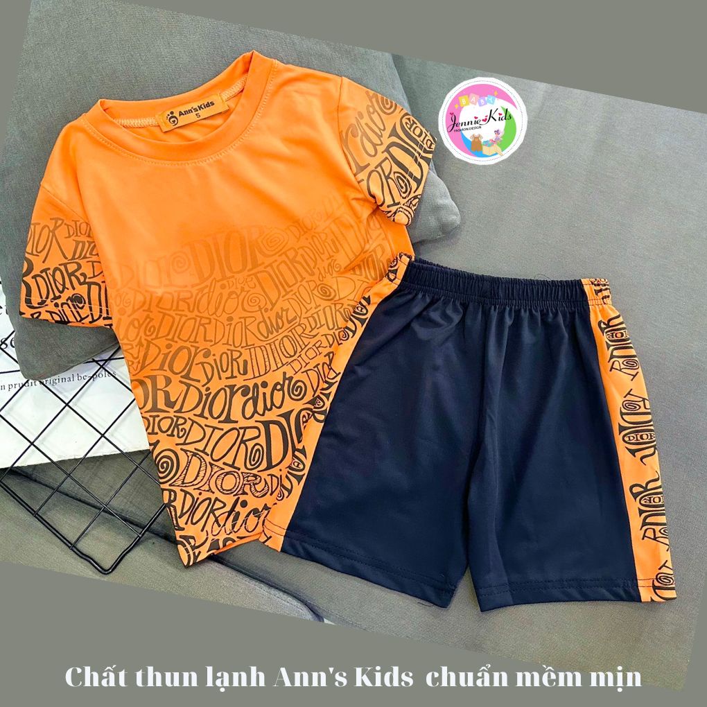 Bộ bé trai thể thao size nhí 12-22kg vải thun lạnh 3D Jennie kids J483