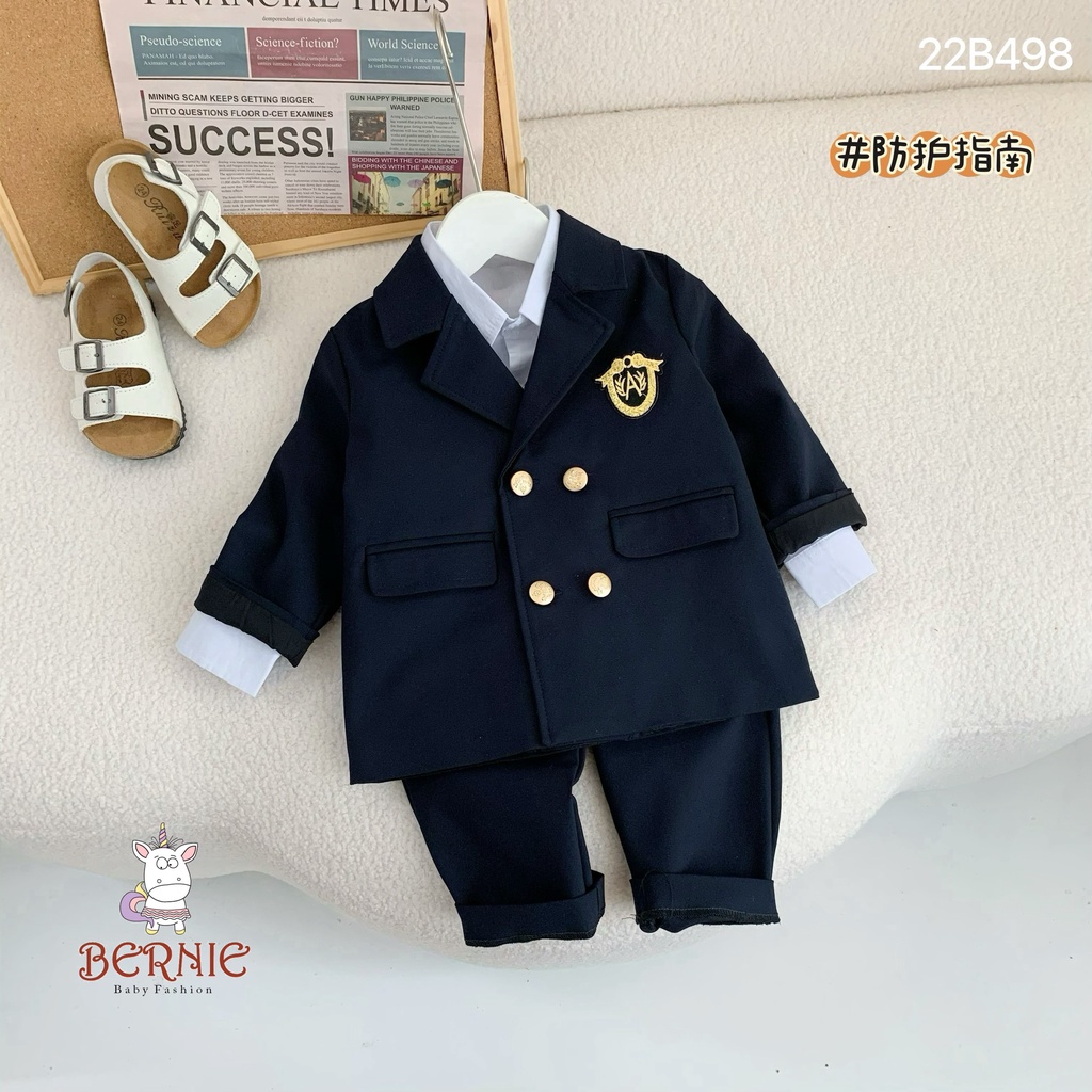 Set vest phong cách Hàn Quốc cho bé trai, bộ complet suit công tử hàng đẹp