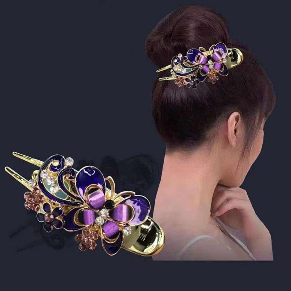 Kẹp Tóc Hình Hoa Và Bướm Đơn Giản Phong Cách Hàn Quốc Cho Nữ