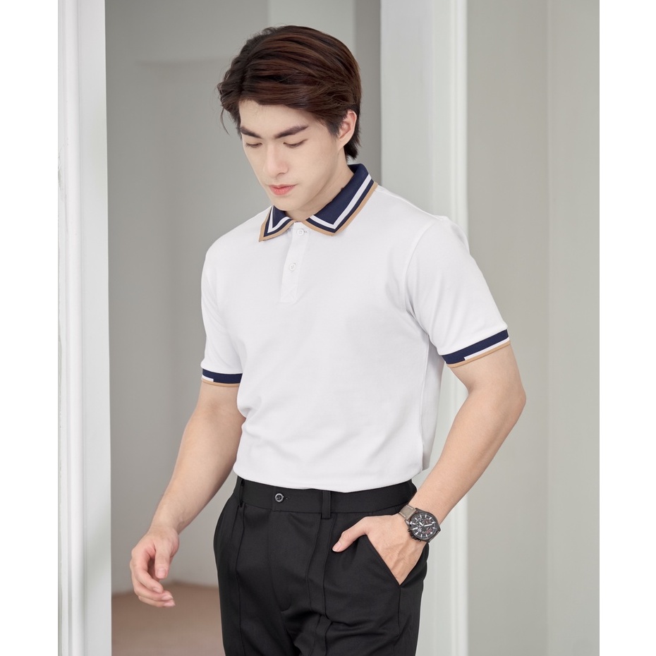 Áo Thun Polo Nam Cổ Bẻ Phối Bo Vải Cotton Cá Sấu Xuất Xịn Thương Hiệu Mr Twins