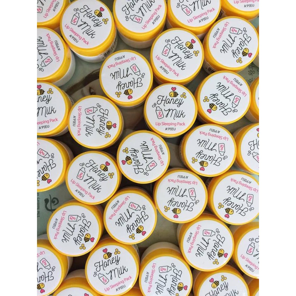 Mặt Nạ Ngủ Cấp Ẩm Môi APIEU Honey Milk Lip Sleeping Pack 6,7g