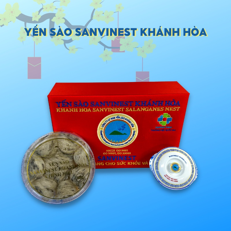 Yến sào Sanvinest Khánh Hòa chính hiệu nguyên tổ 100g - Q110