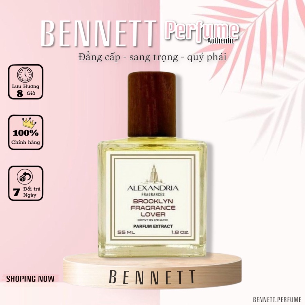 - 𝐁𝐄𝐍𝐍𝐄𝐓𝐓 - Nước Hoa Nam Alexandria Fragrances Brooklyn Fragrance Lover | Thu hút và quyến rũ
