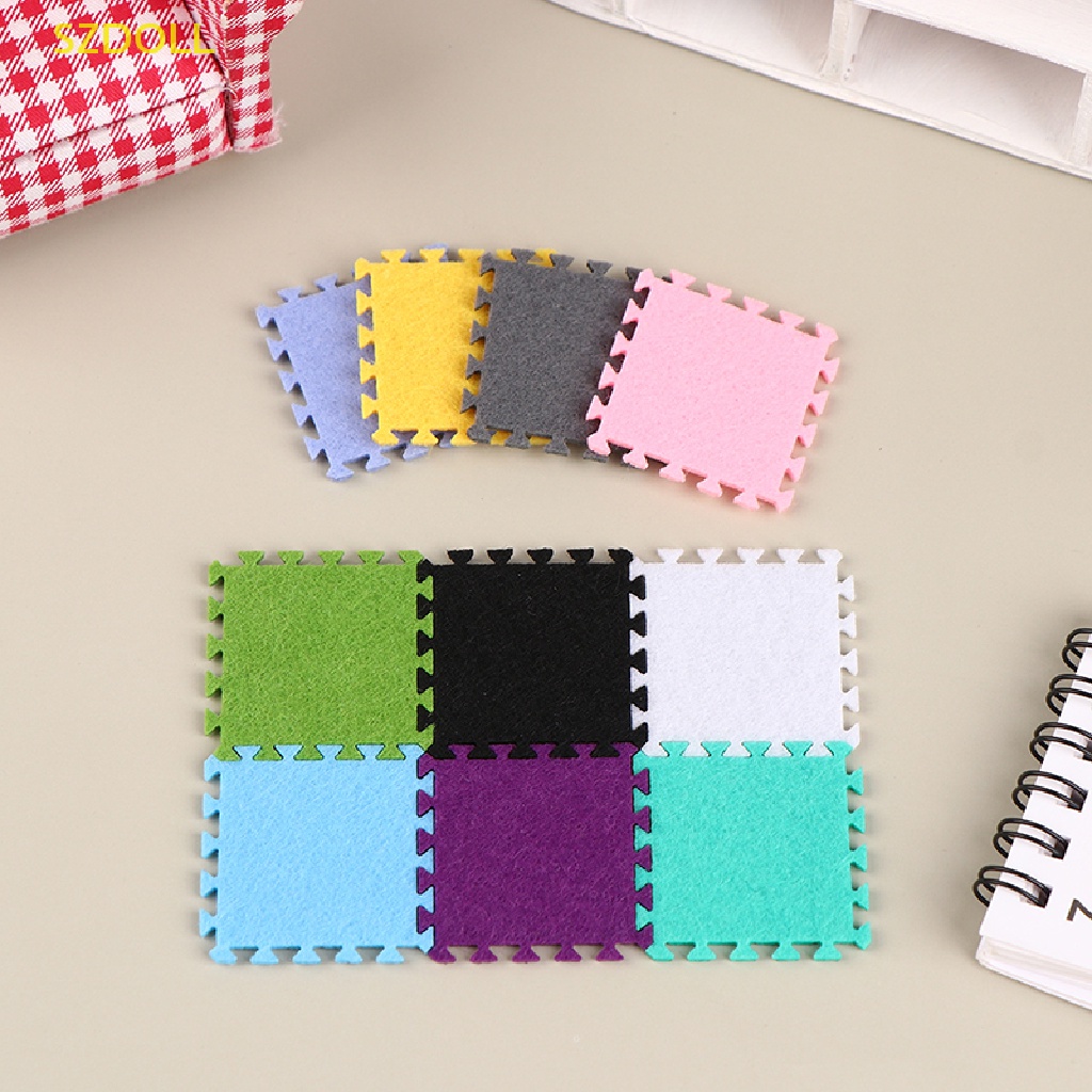 6 Thảm Lót Sàn Nhiều Màu Trang Trí Nội Thất Nhà Búp Bê 1: 12