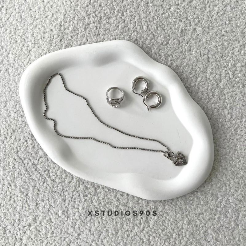 Khay đám mây trang trí decor chụp ảnh, đựng trang sức,mỹ phẩm, nến thơm - Oval Cloud Tray - XStudios90s