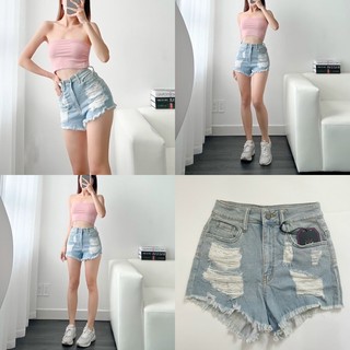 Quần Short Jeans Rách Lai Tua Xuất Xịn [ẢNH THẬT] - Móm Store