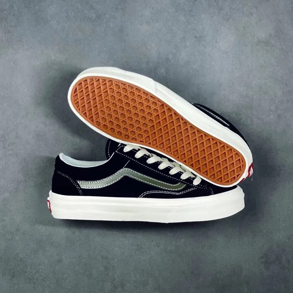 Ready vans vaultogstyle 36 retro đen và trắng quanzhilong đầu ngắn giới hạn giày trượt ván thấp trên cùng giày vải