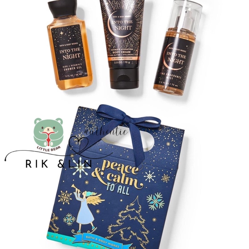 Auth INTO THE NIGHT - SET HỘP QUÀ 3 MÓN CỦA HÃNG BBW USA