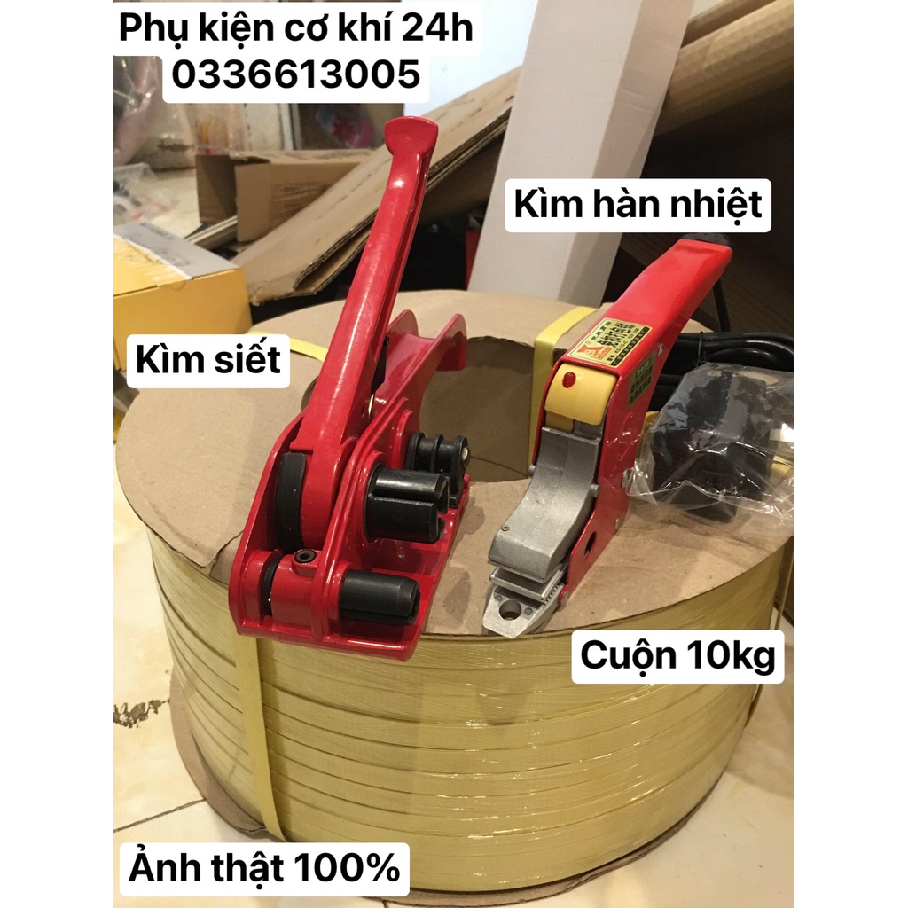 COMBO Bộ dụng cụ căng siết và đóng dây đai hàn nhiệt