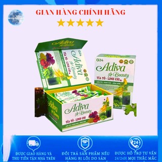 Nước ép tinh chất tía tô linh chi cần tây rong nho hồng sâm adiva beauty