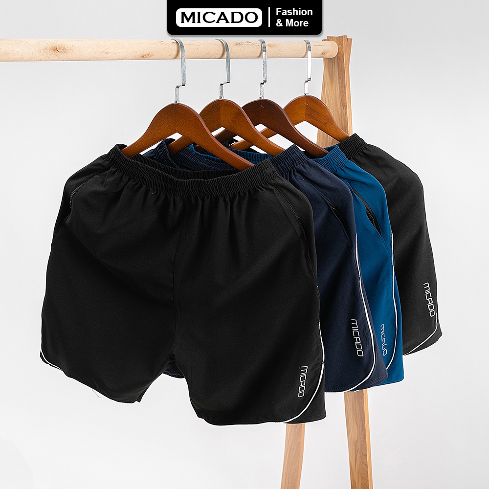 Combo 3 Quần đùi nam thể thao Big size V1 vải gió cao cấp mặc mùa hè thoáng mát Micado