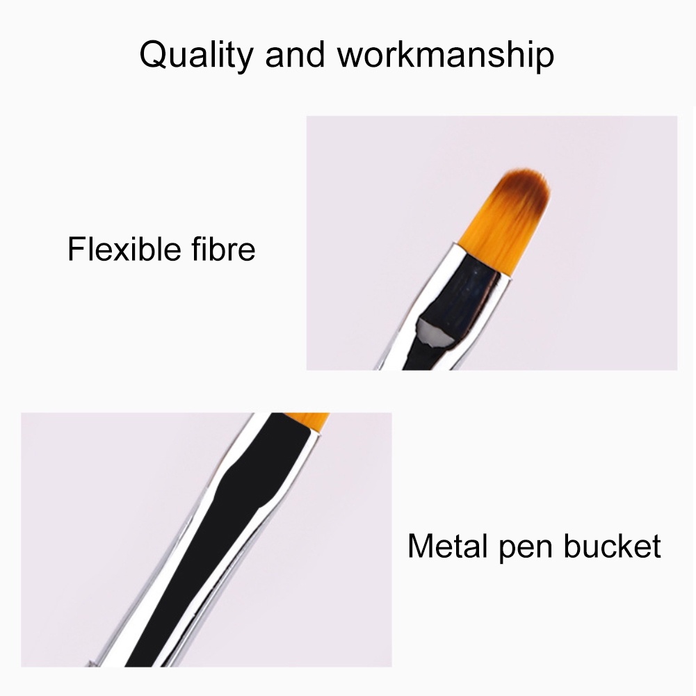 Bộ 16 cọ vẽ trang trí móng tay ANNIES toàn diện đầu dẹt ánh ngọc trai màu gradient