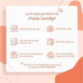 Combo Postcard nhiều mẫu thiết kế