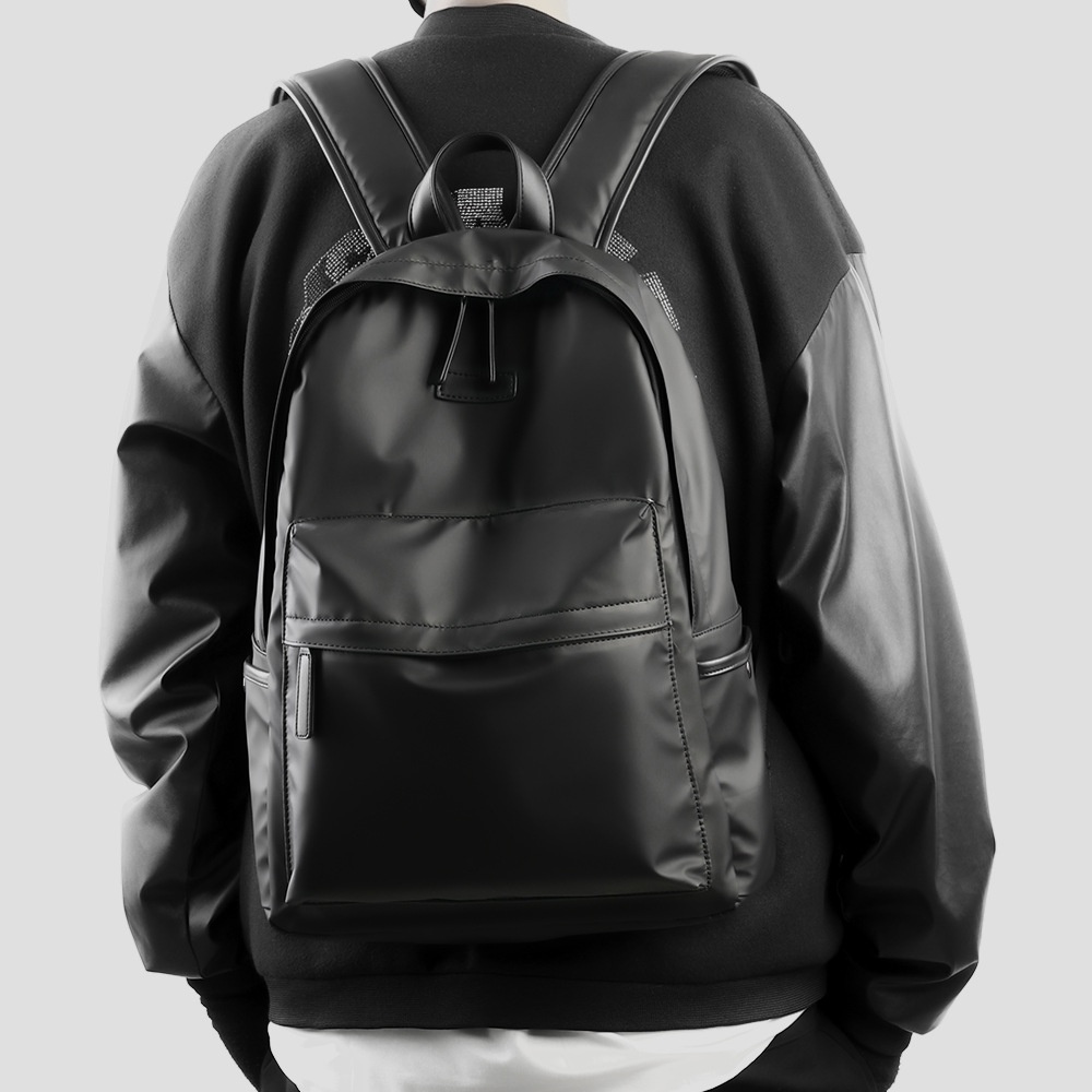 Balo Đơn Giản Classic Đen thời trang DETOLO có ngăn Laptop đựng được laptop 15.6in