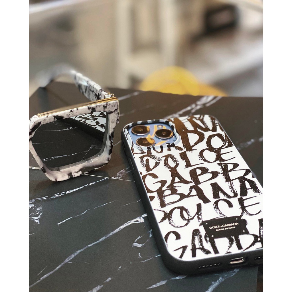 Ốp lưng Iphone D0lce Gabbana monogram Xs, 11Promax, 12Promax, 13Promax, 14Pro, 14Promax