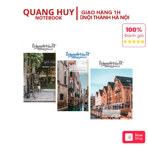 1 Quyển Vở kẻ ngang 120 trang Quang Huy, tập học sinh, sổ viết ghi chép b5 dòng kẻ ngang lined cấp 2, sinh viên