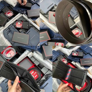 Set Ví Thắt Lưng Nam Fullbox Da Cao Cấp