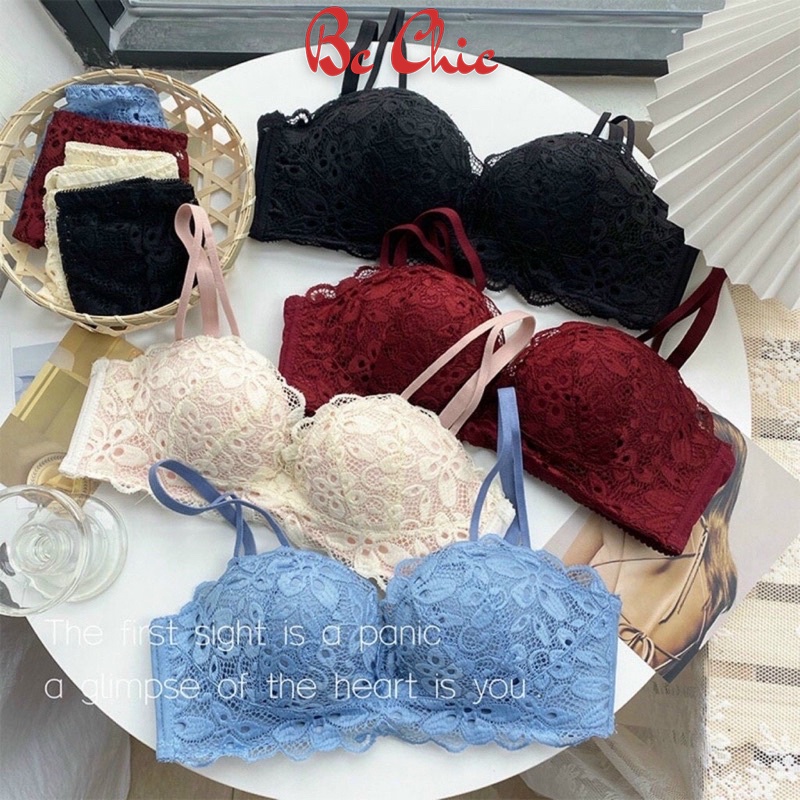 Áo Lót Nữ , Áo Ngực Nữ không gọng mềm mại thiết kế họa tiết ren hoa sexy quyến rũ mã A0779 BC_CHIC LINGERIE