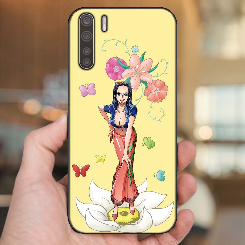 Ốp lưng Oppo A91, Reno 3 viền đen in hình Nico Robin One Piece Đảo Hải Tặc