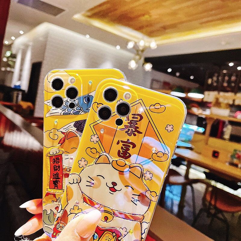 Ốp điện thoại mềm họa tiết mèo hoạt hình thích hợp cho iPhone 13 13ProMax 11 11ProMax XR XS X 12 14 14Pro Max