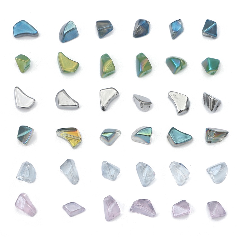 Set hạt đá thủy tinh Beadia nhiều màu sắc dùng làm trang sức DIY