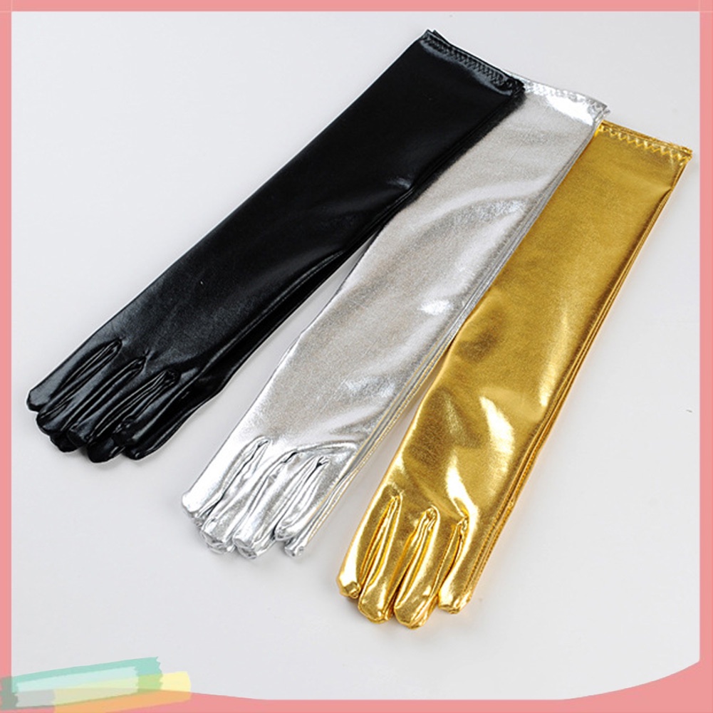 Đôi găng tay da giả dáng dài dùng hóa trang trong các bữa tiệc