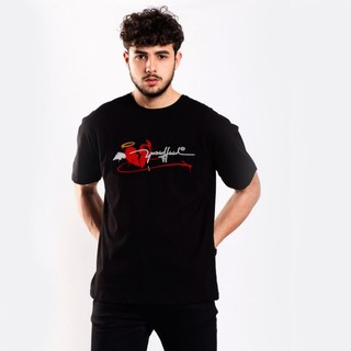Áo Thun Yosi.club Oversize 100% Cotton Break my Heart - Black