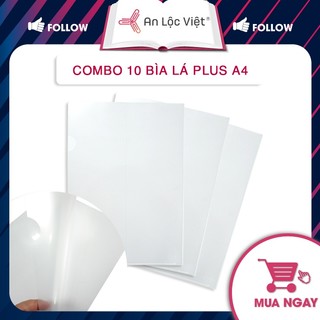 Combo 10 bìa lá - bìa nhựa đựng hồ sơ khổ a4 - f4