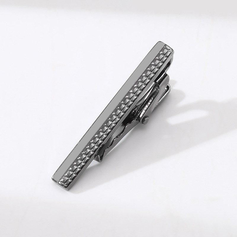 Kẹp Cà Vạt Bản Ngắn 4.5cm Tráng Gương Màu Vàng / Bạc Thời Trang Sang Trọng Cho Nam