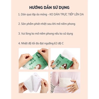 Miếng dán giữ nhiệt cơ thể, bàn chân ấm mùa đông - Miếng dán đau bụng kinh