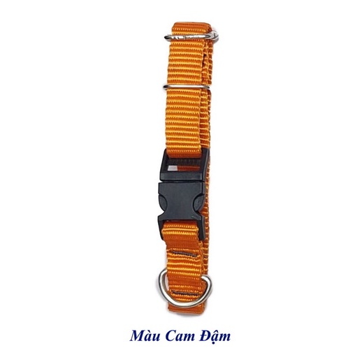Vòng cổ cho Chó Mèo từ 5kg đến 15kg Bản rộng 1.5cm Chất liệu vải dù dày cao cấp, Chắc chắn, Có điều chỉnh to nhỏ