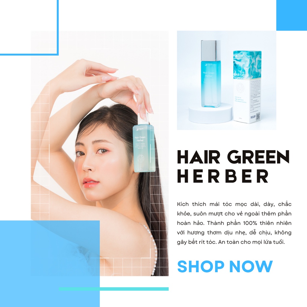 Xịt Kích Mọc Tóc HAIR GREEN HERBER Quyên Lara | Net 120 ml - HÀNG CHÍNH HÃNG