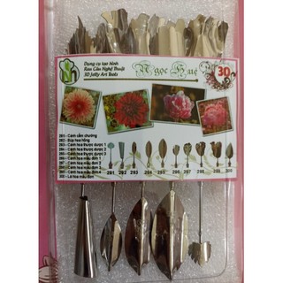 Dụng cụ làm thạch rau câu 3D inox 304 Ngọc Huệ hoa cẩm chướng, thược dược, mẫu đơn