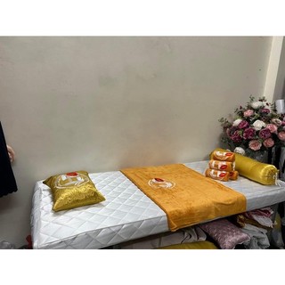 Ga bọc giường chần bông chất liệu lụa