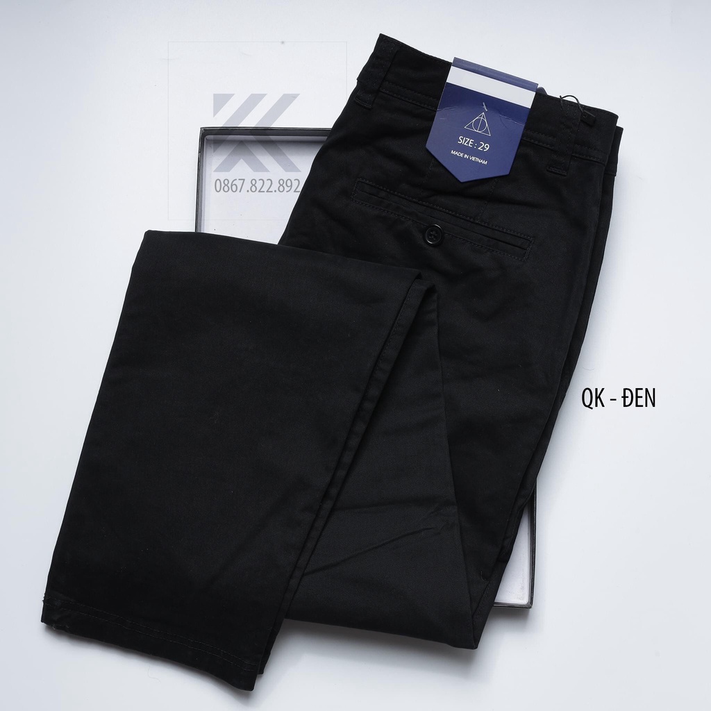 Quần tây nam, quần âu nam vải kaki phong cách đo làm đi chơi 6 màu dễ mặc | BigBuy360 - bigbuy360.vn