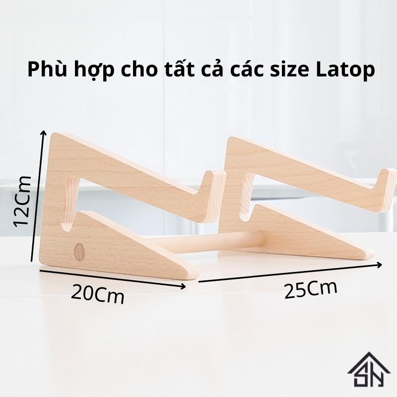 Giá đỡ laptop giá để máy tính bằng gỗ kệ kê macbook ipad có thể gấp gọn phù hợp tất cả các loại laptop - Suha Decor