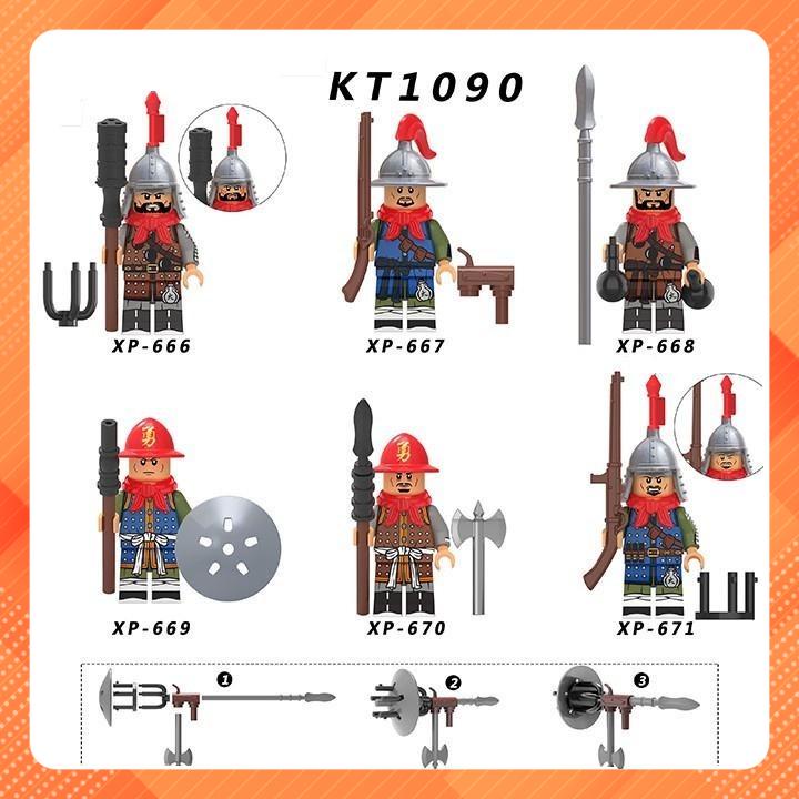 Đồ Chơi Minifigures Mẫu Nhân Vật Lính Thời Nhà Minh KT1090 - Đồ Chơi Lắp Ráp Mini
